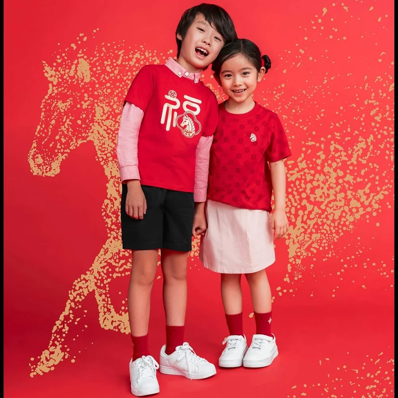 GIORDANO Kids’ Cotton Twill Drawstring Shorts with Elastic Waist